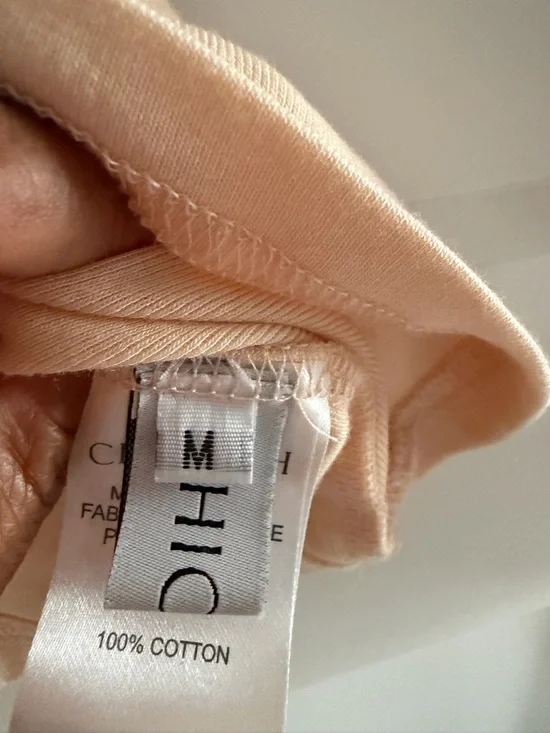 Long Sleeve Draped Neck Top in Light Beige - Picture 11 of 17